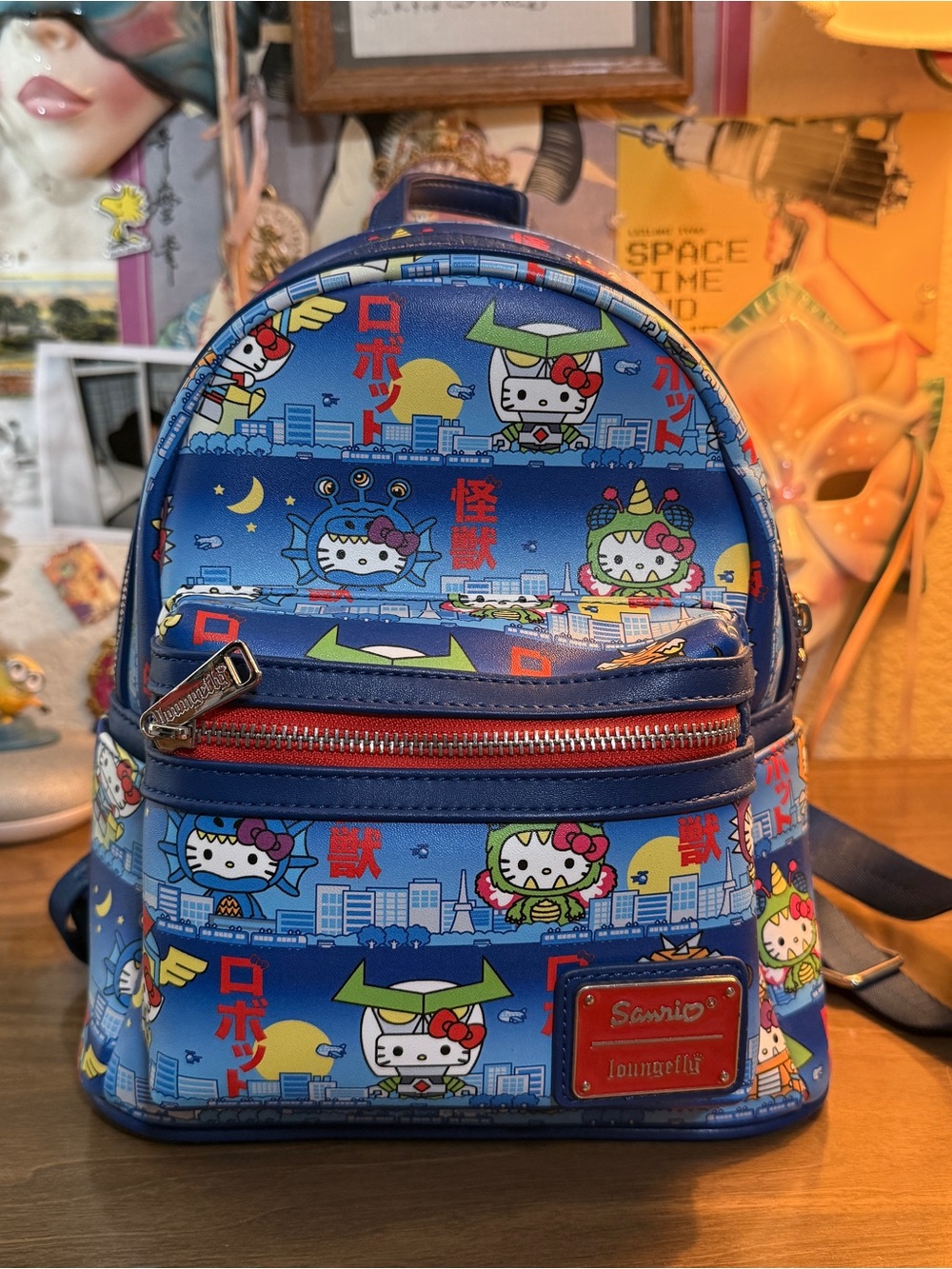Loungefly Hello Kitty Kaiju Mini Backpack